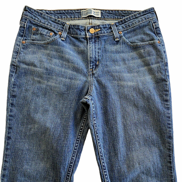 Levis Jeans Womens 12 Low Rise Bootcut Stretch Signature Denim Casual Boho Y2K - Picture 2 of 11